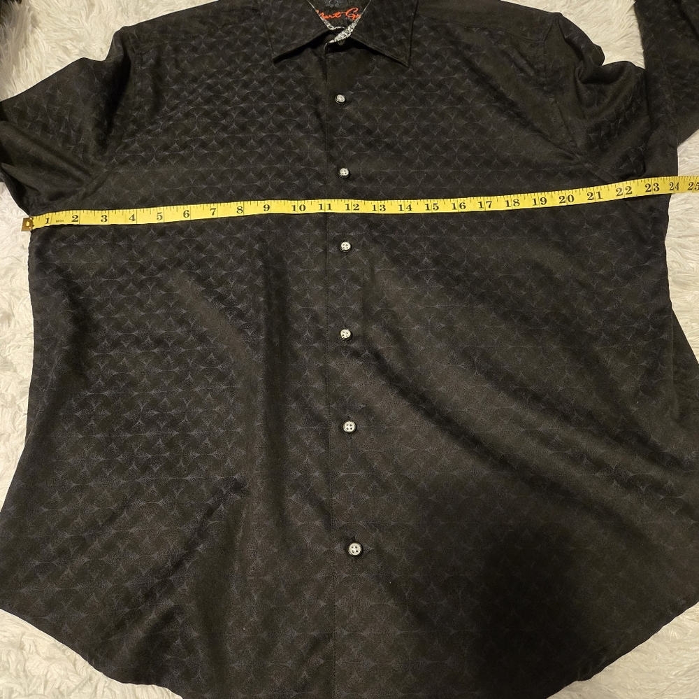 Robert Graham Black Subtle Pattern Button-Down Shirt - Picture 5 of 11
